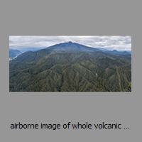 airborne image of whole volcanic complex